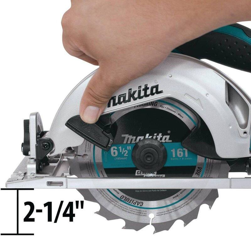 Sierra circular ligera inalámbrica de 18V LXT de 6-1/2 pulgadas con batería de ion de litio y hoja de propósito general (solo la herramienta) - XSS02Z