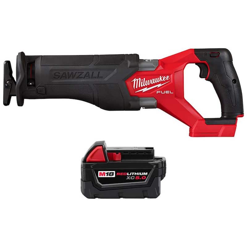 Milwaukee M18 FUEL GEN-2 18V Sierra de Sable Recíproca inalámbrica sin escobillas de iones de litio con batería de 5.0ah - 2821-20-48-11-1850