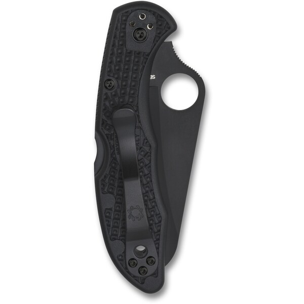 Spyderco 2024 Spyderco Salt 2 Lightweight Black Black Blade/H1 Serrated - SPY-C88SBBK2