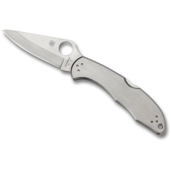Spyderco 2024 Spyderco Delica 4 Stainless Plain - SPY-C11P