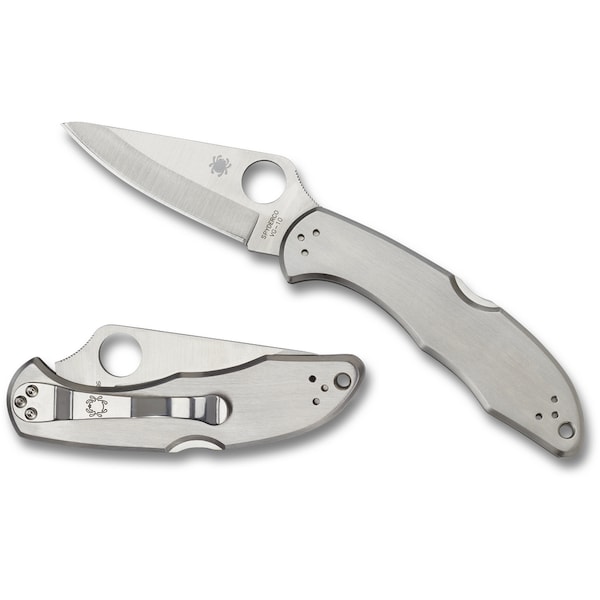Spyderco 2024 Spyderco Delica 4 Stainless Plain - SPY-C11P