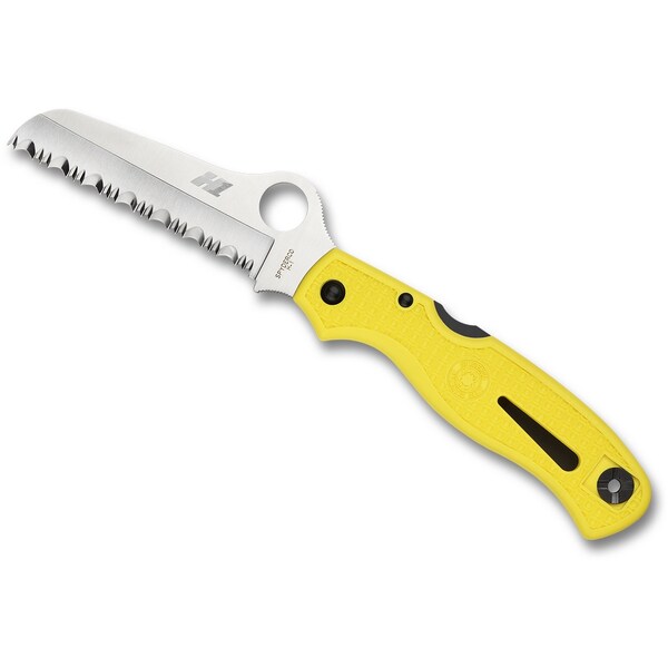 Spyderco 2024 Spyderco Atlantic Salt Lightweight Yellow H1 Serrated - SPY-C89SYL