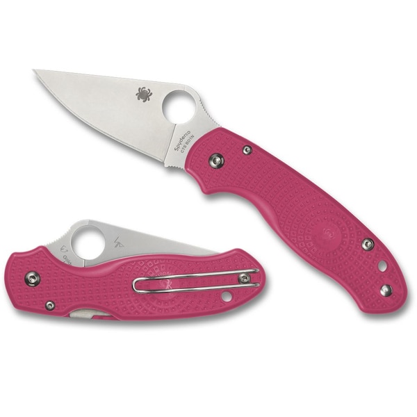 Spyderco 2024 Spyderco Reveal 14, Para 3 Pink Lightweight Plainedge Living Beyond Breast Cancer, Plain Edge - SPY-C223PPN