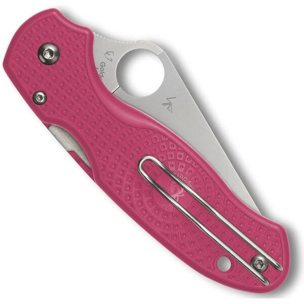 Spyderco 2024 Spyderco Reveal 14, Para 3 Pink Lightweight Plainedge Living Beyond Breast Cancer, Plain Edge - SPY-C223PPN