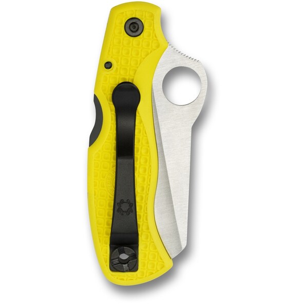 Spyderco 2024 Spyderco Saver Salt Lightweight Yellow H1 Serrated - SPY-C118SYL
