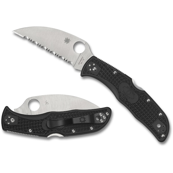 Spyderco 2023 Spyderco Reveal 9, Endela Wharncliffe, Serrated Edge - SPY-C243FSWCBK