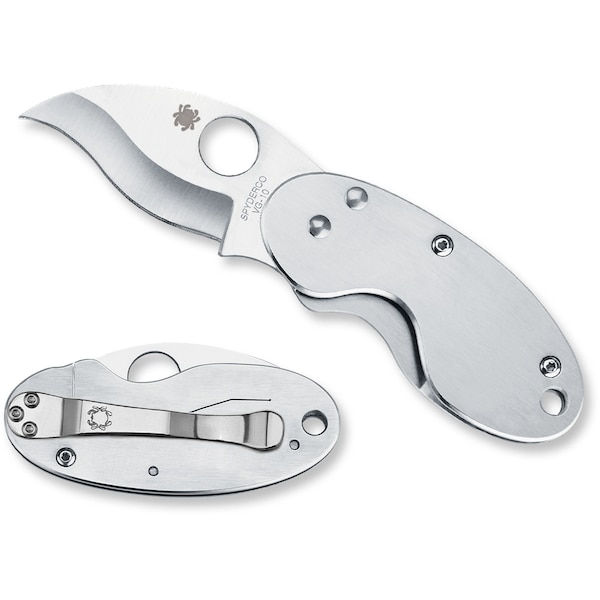 Spyderco 2024 Spyderco Cricket Stainless Plain - SPY-C29P