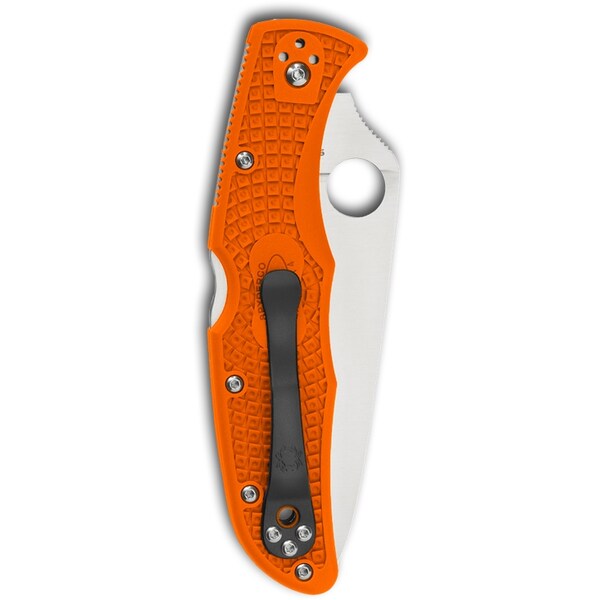 Spyderco 2024 Spyderco Endura 4 Lightweight Orange Flat Ground Plain - SPY-C10FPOR