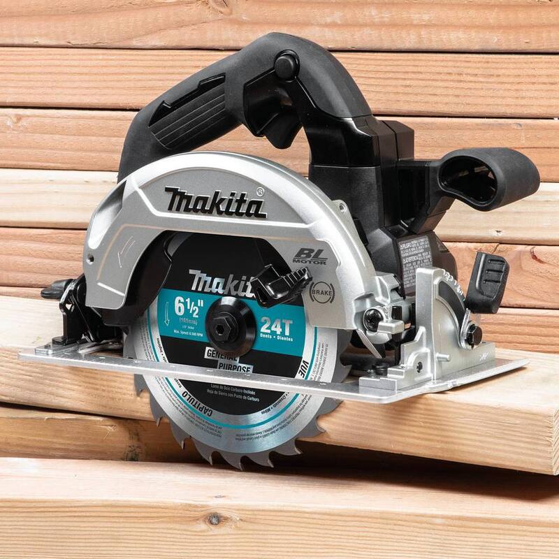 Sierra circular inalámbrica Makita 18V 6-1/2 in. LXT Sub-Compact de iones de litio sin escobillas (Herramienta solamente) - XSH04ZB