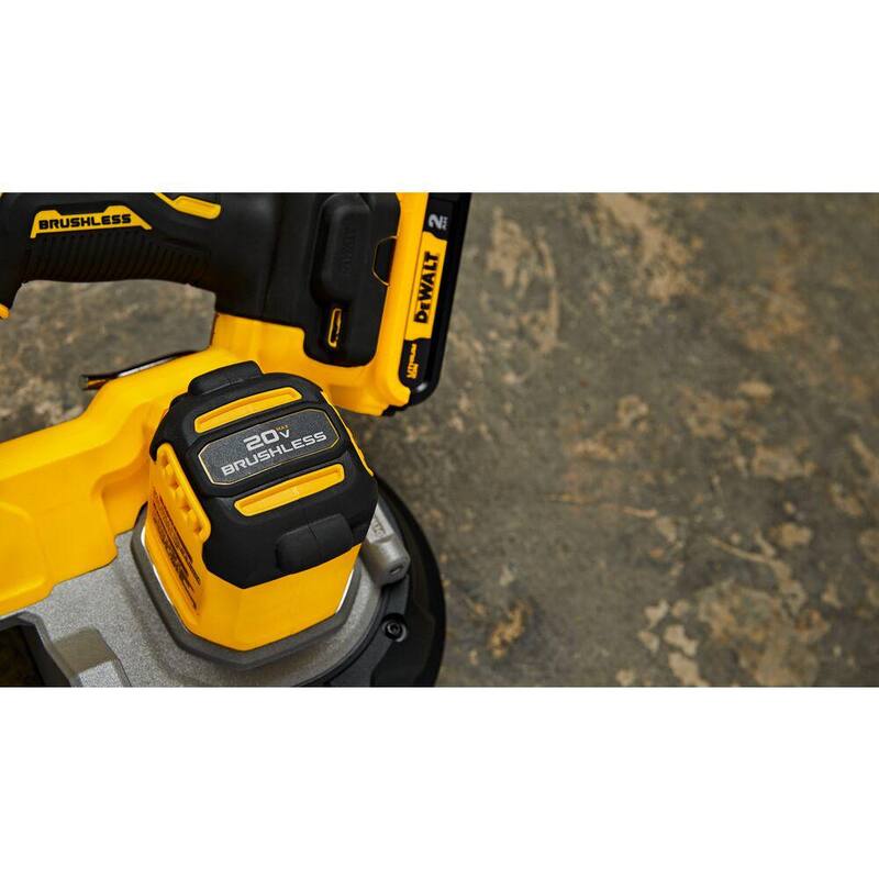 Sierra de cinta inalámbrica sin escobillas de 20 voltios MAX DEWALT de 3-3/8 pulgadas (solo herramienta) - DCS378B