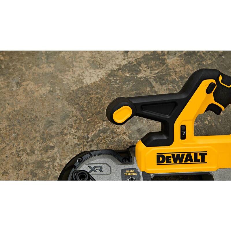 Sierra de cinta inalámbrica sin escobillas de 20 voltios MAX DEWALT de 3-3/8 pulgadas (solo herramienta) - DCS378B