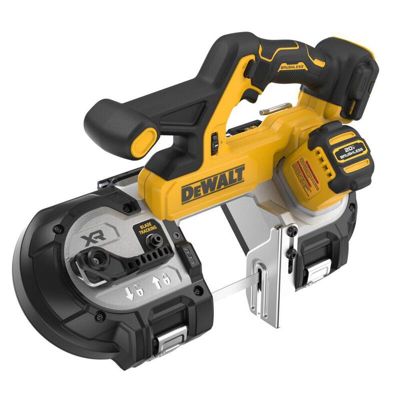 Sierra de cinta inalámbrica sin escobillas de 20 voltios MAX DEWALT de 3-3/8 pulgadas (solo herramienta) - DCS378B