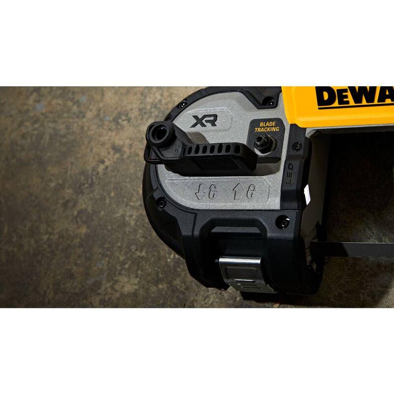 Sierra de cinta inalámbrica sin escobillas de 20 voltios MAX DEWALT de 3-3/8 pulgadas (solo herramienta) - DCS378B