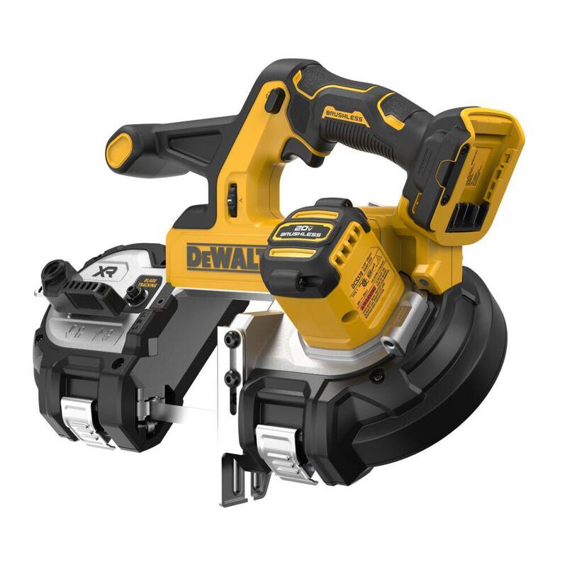 Sierra de cinta inalámbrica sin escobillas de 20 voltios MAX DEWALT de 3-3/8 pulgadas (solo herramienta) - DCS378B