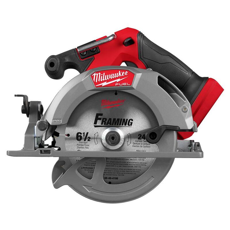 Sierra circular inalámbrica sin escobillas Milwaukee M18 FUEL 18V de 6-1/2 pulgadas de iones de litio (herramienta solamente) - 2833-20