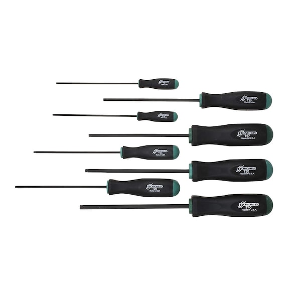 Bondhus 33834 Set Of 8 Tamper Resistant Stardriver Tools, Sizes T9-T40 - 33834