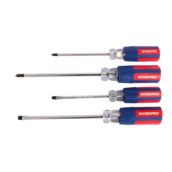 Prime-Line WORKPRO W004140 Insulated Screwdriver Set, Anti-Slip Grip Premium Handles Single Pack - W004140