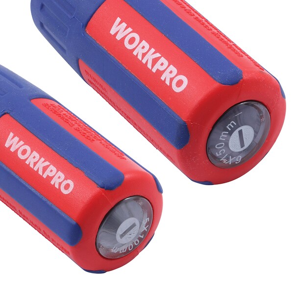 Prime-Line WORKPRO W004140 Insulated Screwdriver Set, Anti-Slip Grip Premium Handles Single Pack - W004140