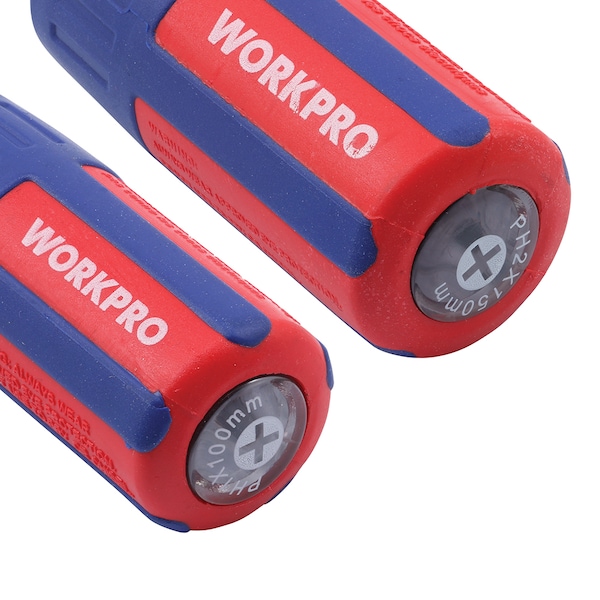 Prime-Line WORKPRO W004140 Insulated Screwdriver Set, Anti-Slip Grip Premium Handles Single Pack - W004140