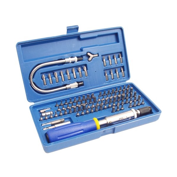 Eazypower 103Pc Secur/Non-Secur Screwdriver Tips Kit w/ Ext & Click Screwdriver - 81971