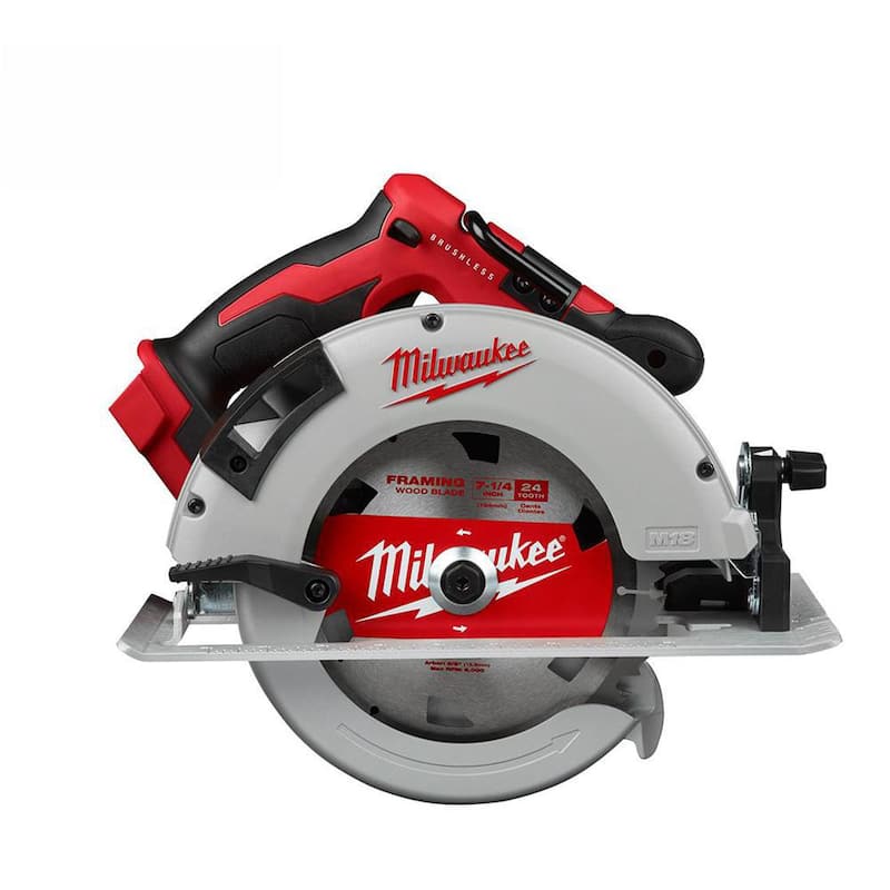 Sierra circular inalámbrica Milwaukee M18 18V de ion de litio sin escobillas de 7-1/4 pulgadas (solo herramienta) - 2631-20