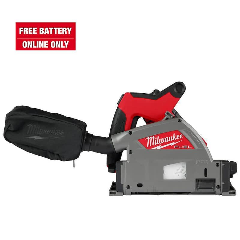 Milwaukee M18 FUEL 18V Sierra de pista para cortes precisos de 6-1/2 pulgadas de diámetro, sin cable y con tecnología Brushless (Herramienta solamente) - 2831-20