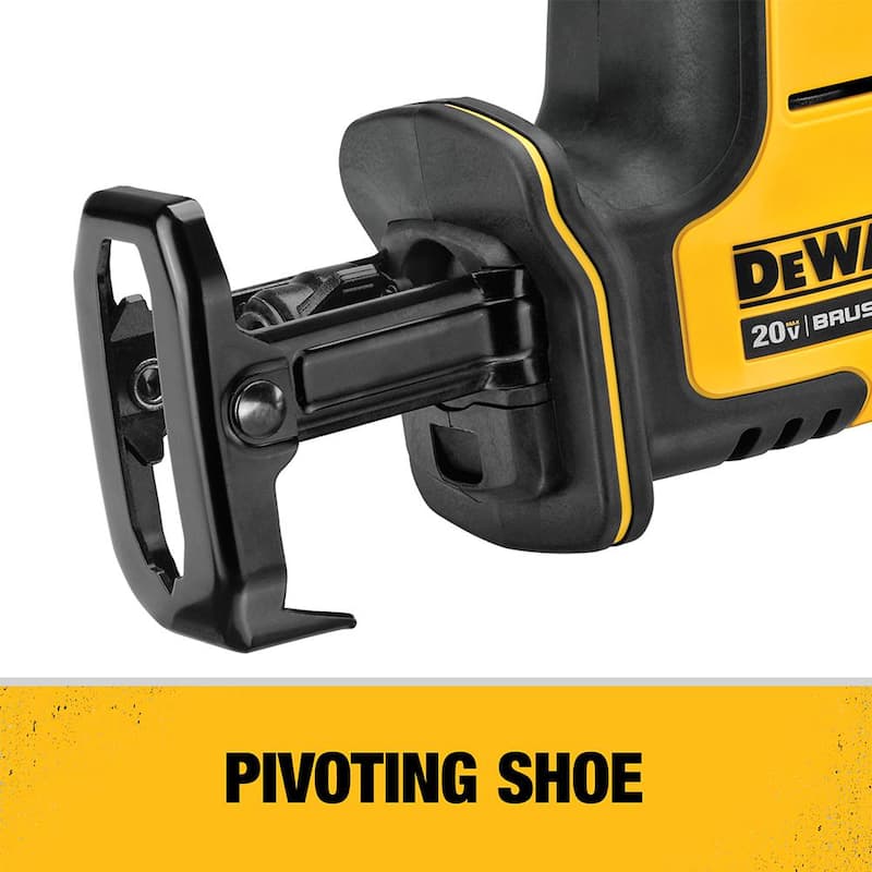 DEWALT ATOMIC 20V MAX Sierra de Sable Compacta Inalámbrica con Motor Sin Escobillas (Herramienta Únicamente) - DCS369B