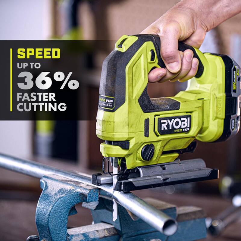 RYOBI ONE+ HP 18V Sierra de calar inalámbrica sin escobillas (Herramienta solamente) - PBLJS01B