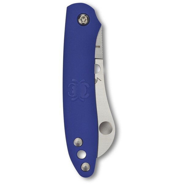 Spyderco 2024 Spyderco Roadie Lightweight Blue Slip Joint Plain - SPY-C189PBL