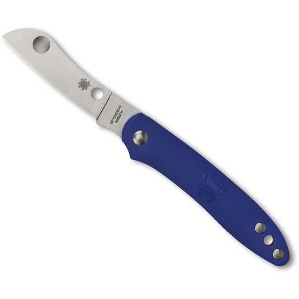 Spyderco 2024 Spyderco Roadie Lightweight Blue Slip Joint Plain - SPY-C189PBL
