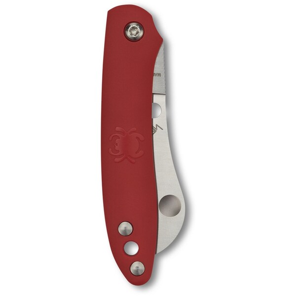 Spyderco 2024 Spyderco Roadie Lightweight Red Slip Joint Plain - SPY-C189PRD