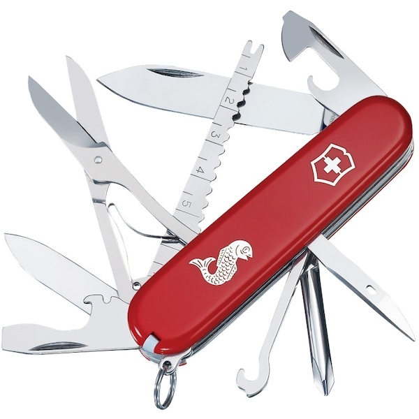 Swiss Army Brands 2024 Victorinox Fisherman Red 91Mm Old Number 53541 - VIC-1.4733.72