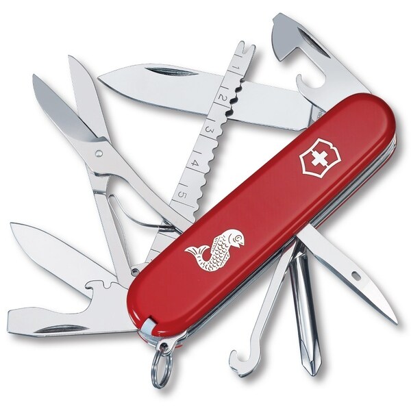 Swiss Army Brands 2024 Victorinox Fisherman Red 91Mm Old Number 53541 - VIC-1.4733.72