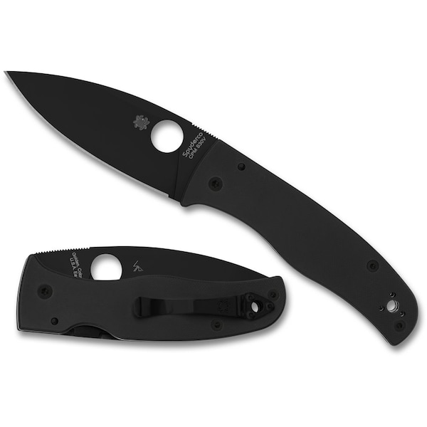 Spyderco 2024 Spyderco Reveal 14, Bodacious Black G-10 Black Blade, Plain Edge - SPY-C263GPBK