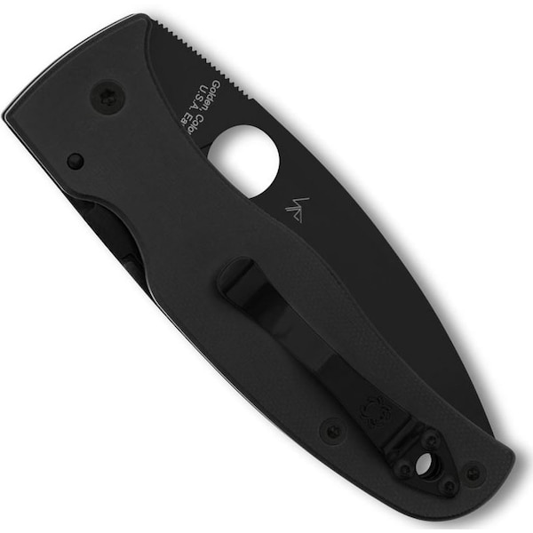 Spyderco 2024 Spyderco Reveal 14, Bodacious Black G-10 Black Blade, Plain Edge - SPY-C263GPBK