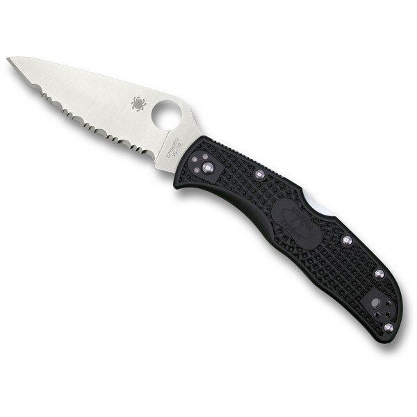 Spyderco 2024 Spyderco Endela Lightweight Black Serrated - SPY-C243SBK