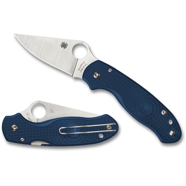 Spyderco 2024 Spyderco, Reveal V4, Para 3, Blue Frn, Cpm Spy27, Plain Edge - SPY-C223PCBL