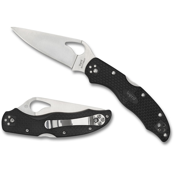 Spyderco 2024 Spyderco, Reveal V4, Harrier 2, Black Frn, Plain Edge - SPY-BY01PBK2