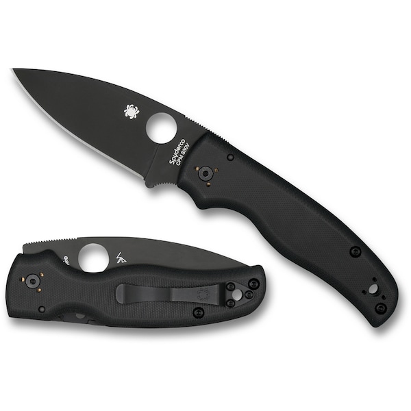 Spyderco 2024 Spyderco Shaman G-10 Black Black Blade Plain - SPY-C229GPBK