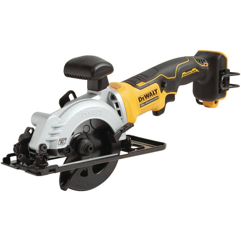 DEWALT ATOMIC 20V MAX Sierra Circular Inalámbrica sin Escobillas de 4-1/2 pulgadas (Herramienta Solamente) - DCS571B