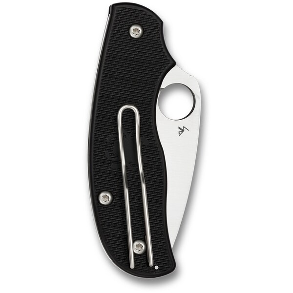 Spyderco 2024 Spyderco Urban Leaf Lightweight Black Slip Joint Plain - SPY-C127PBK