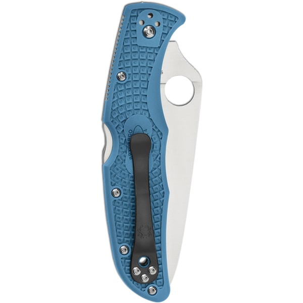 Spyderco 2024 Spyderco Endura 4 Lightweight Blue Flat Ground Plain - SPY-C10FPBL