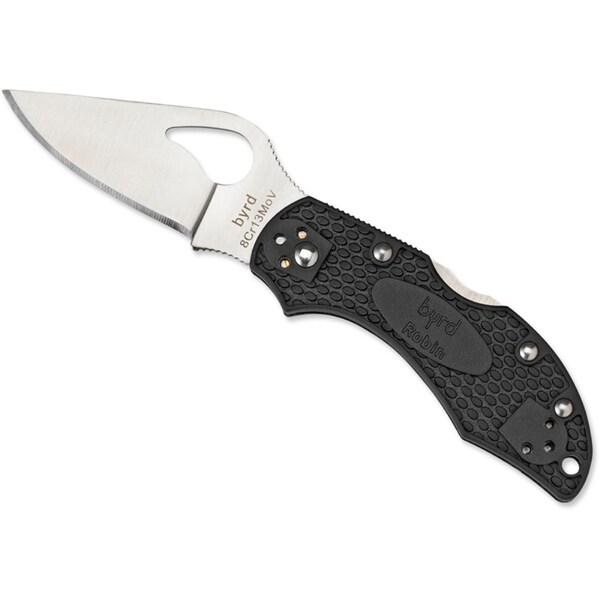 Spyderco 2024 Spyderco Robin 2 Lightweight Black Plain - SPY-BY10PBK2