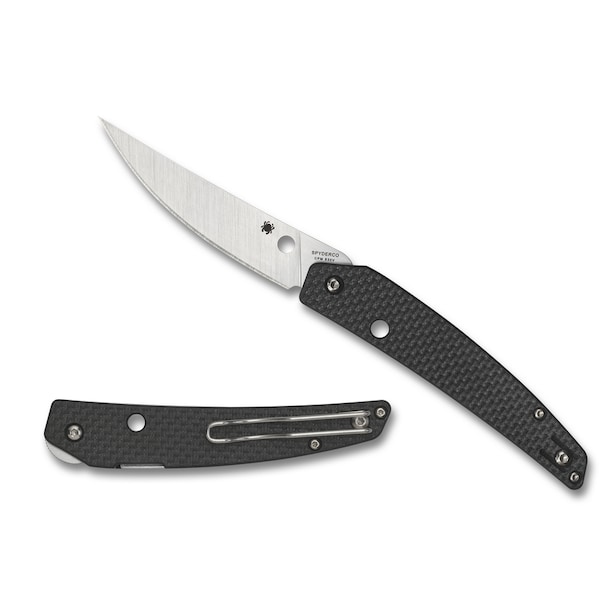 Spyderco 2024 Spyderco Ikuchi Carbon Fiber Plain - SPY-C242CFP