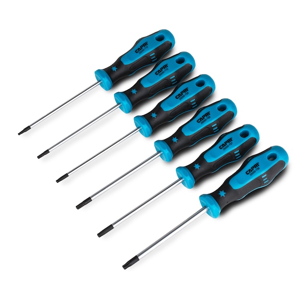 Capri Tools Kontour Star Screwdriver Set with the Mechanic's Tray, 6 pcs - 25000-TSS64MT