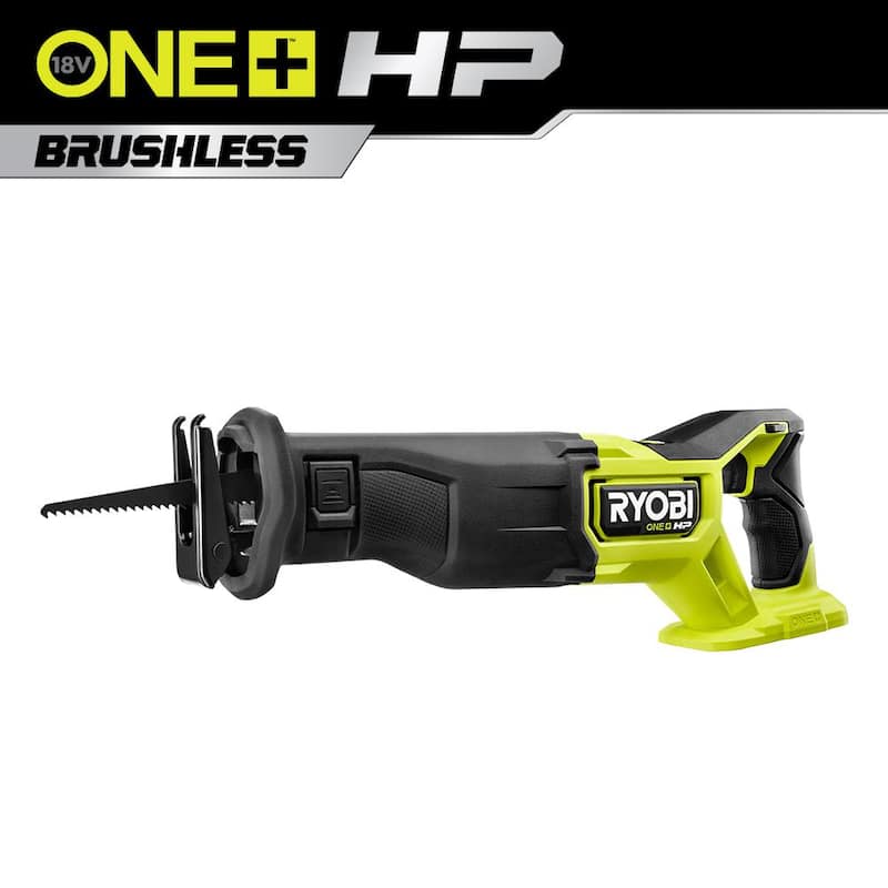 Sierra reciproca inalámbrica sin escobillas de 18V RYOBI ONE+ HP (herramienta solamente) - PBLRS01B