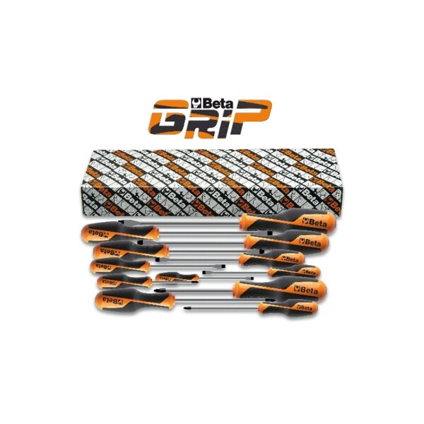 Beta 1263 /S Set of 12 Screwdriver, Slotted and Phillips - 012630112