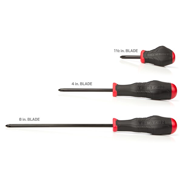 Tekton High-Torque Black Oxide Blade Screwdriver Set, 22-Piece (#0-#3, 1/8-5/16 in., T10-30) - DRV41219