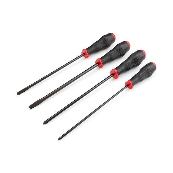 Tekton High-Torque Black Oxide Blade Screwdriver Set, 4-Piece (#1-#2, 1/4-5/16 in.) - DRV41221