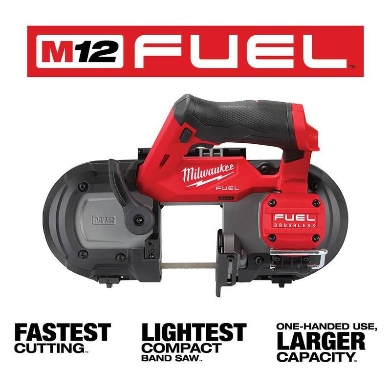 Sierra de cinta compacta inalámbrica Milwaukee M12 FUEL 12V de iones de litio (solo herramienta) - 2529-20